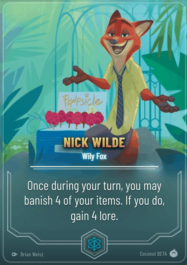 Nick Wilde — Wily Fox artwork
